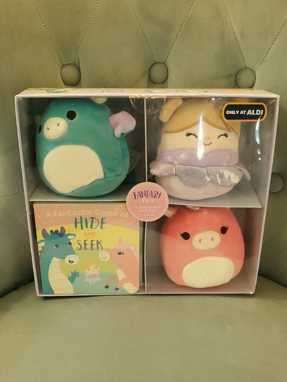 Squishmallows Fantasy Pals Plush Set - Teal, Purple, Pink